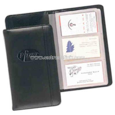 Leather business card album