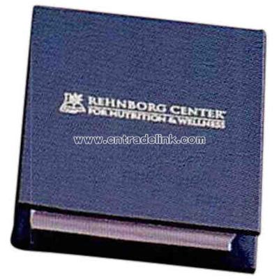 Leatherette note pad holder