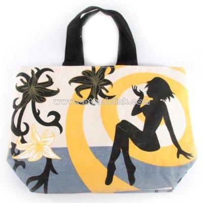 Let's Party Cotton Beach Shopping Bag