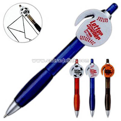 Letter opener ballpoint pen