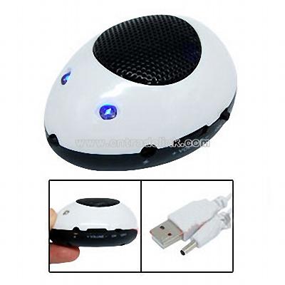 Light Eyes Mouse Speaker Sound Box for MP3 MP4 PC