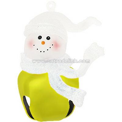 Light Green Snowman Jingle August Ornament