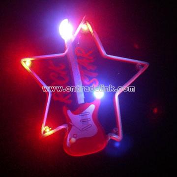 Light Up Pin With Print Guest's Logo