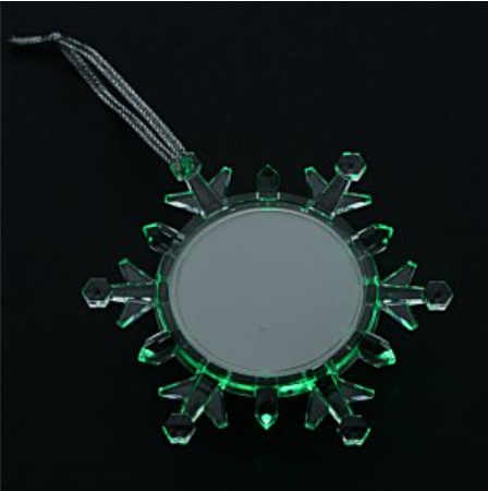 Light-Up Snowflake Photo Ornament