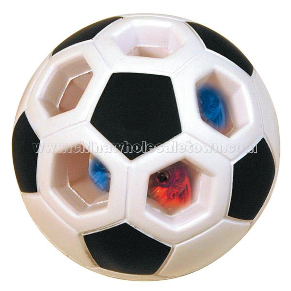 Light Up Soccer Ball Squeezie Stress Reliever