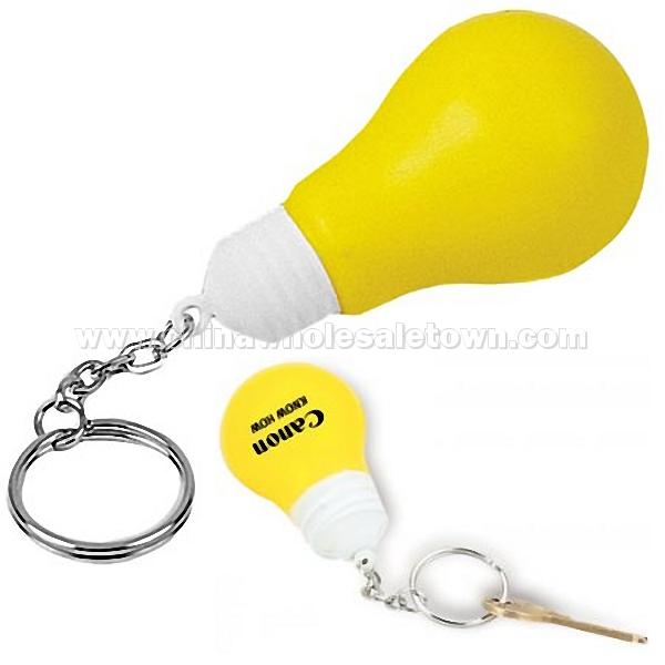 Lightbulb Stress Ball Key Chain