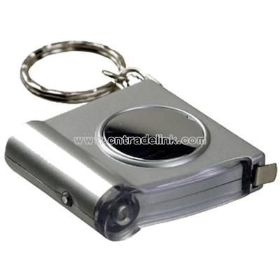 Lighted Tape Measure Keychain