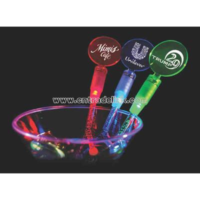 Lighted drink stirrer