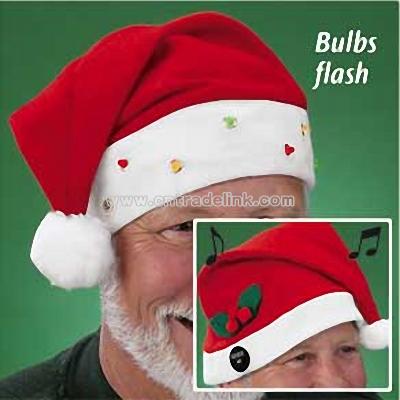 Lighted or Musical Santa Hats