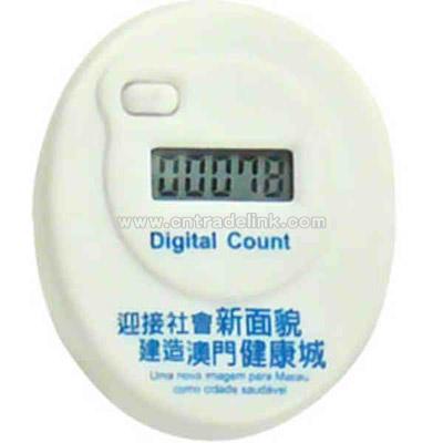 Lightweight digital pedometer with waistband clip