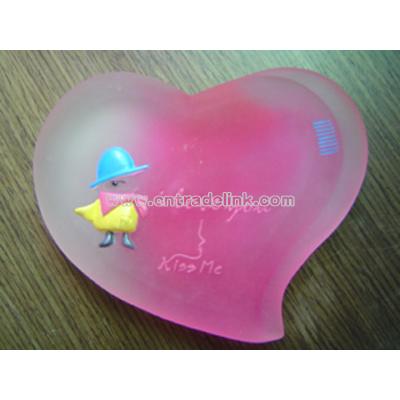 Liquid Heart Shaped Wrist Rest Support