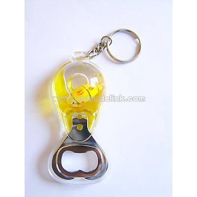 Liquid Keychain with bottle opener