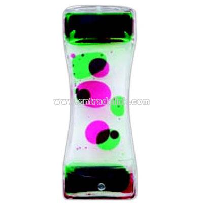 Liquid lava hour glass