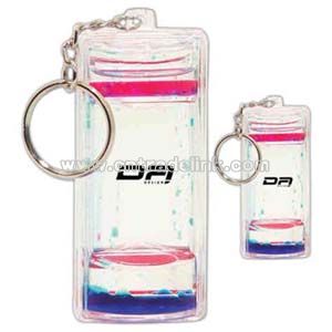 Liquid timer keychain
