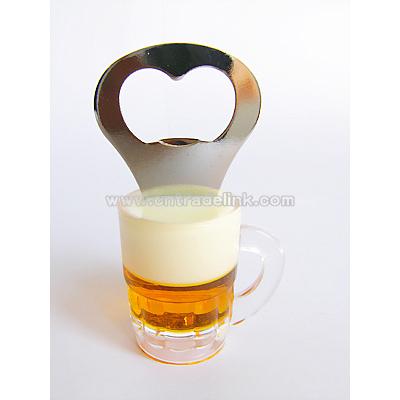 Liquid wine bottle opener