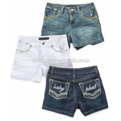 Little Girls Jean Shorts
