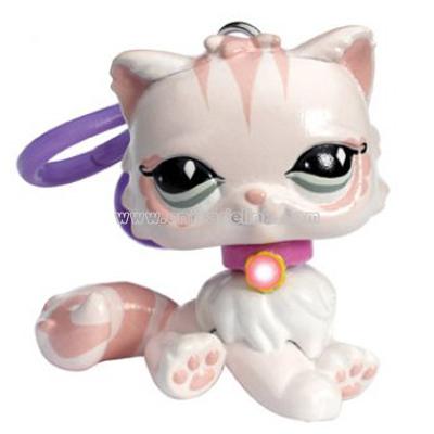 Littlest Pet Shop Cat Keychain & Keyring