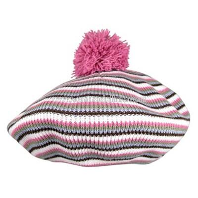 Livvy Striped Beret-Child