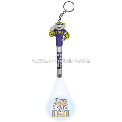 Louisiana State Tigers Mascot Light Projector Keychain