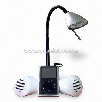 Low Voltage Halogen Desk Lamp with Neodyminium Speakers