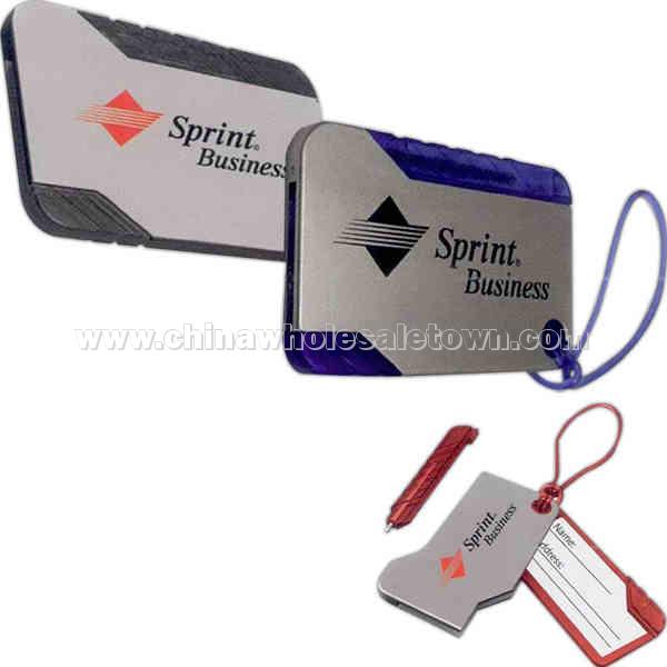 Luggage Tag with Pen
