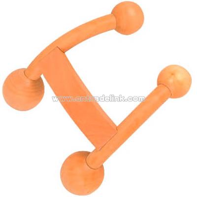Lumbar maple wood massager