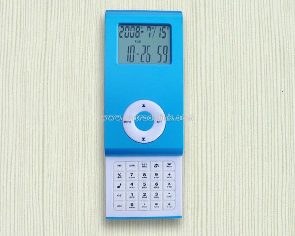 MP3 Slip calendar with calculator