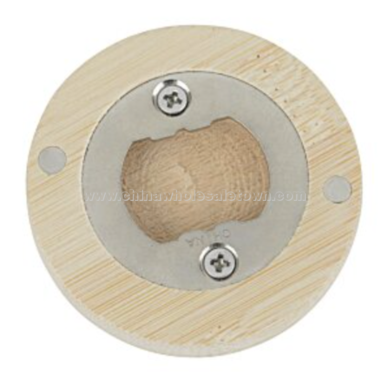 Magnetic Bamboo Bottle Opener