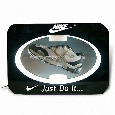 Magnetic floating display stand for shoes
