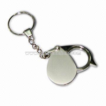 Magnifier with Keychain, Can be Folded and Easy to Carry, Made of ABS/PP Material