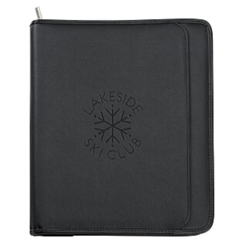 Manhattan Leather Zippered Portfolio