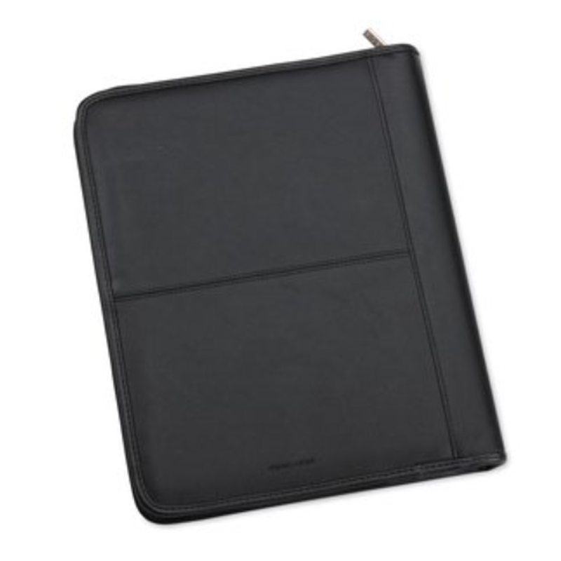 Manhattan Leather Zippered Portfolio