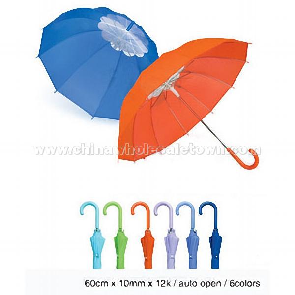 Manual flat umbrella