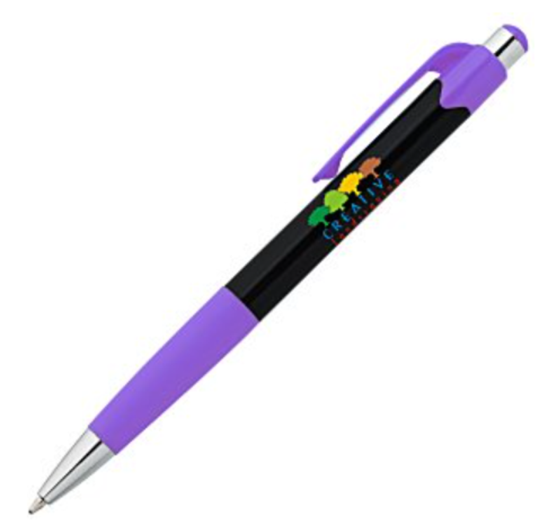 Mardi Gras Pen - Black - Full Color