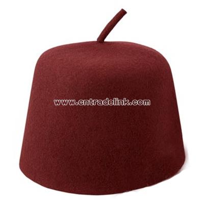 Maroon Fez with Stem