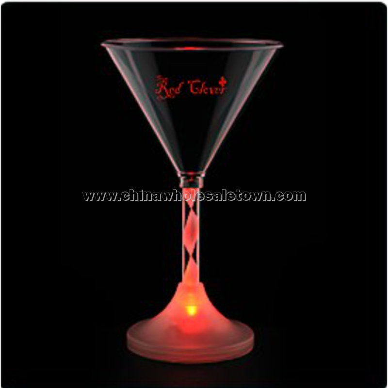 Martini Glass with Light-Up Spiral Stem - 6 oz.