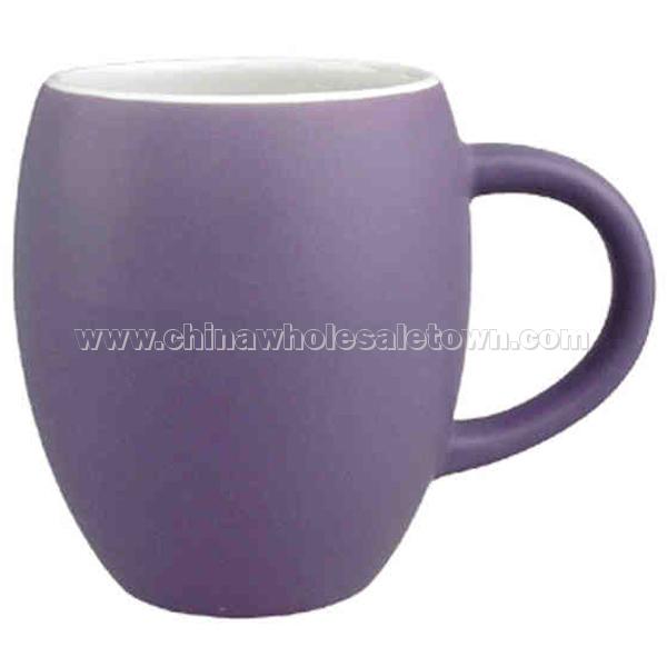 Matte finish barrel shape 16 oz. coffee mug