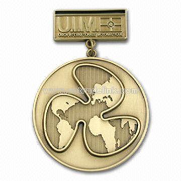 Medal with Antique Bronze Finish Badge
