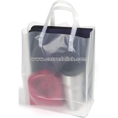 Medium Clear Frosted Shopping Bag