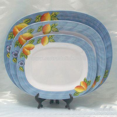 Melamine Oblong Plate