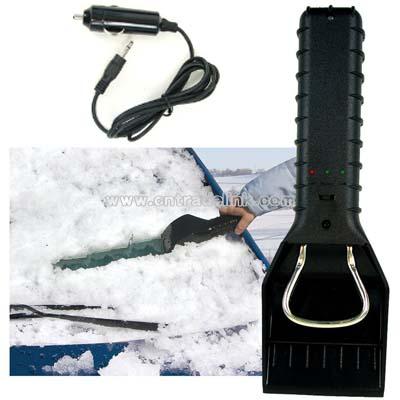 Melt Car Window Ice with Cordless Rechargeable Heated Ice Scraper