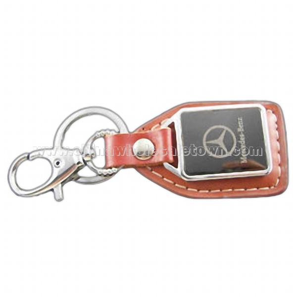 Mercedes - Benz Leather Key Chain Ring - Brand New