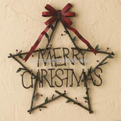 “Merry Christmas” Star Sign