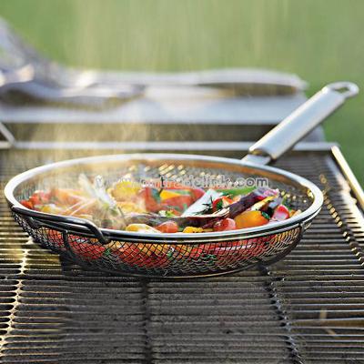 Mesh Grill-Top Fry Pan