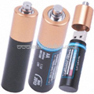 Metal Battery Usb Flash Disk