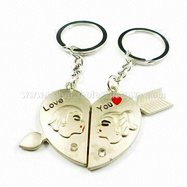 Metal Love Key Rings in Various Designs