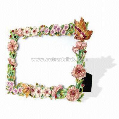 Metal Photo Frame with Antique Plating