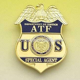 Metal Police Emblem/Badge with Clear Epoxy Coating