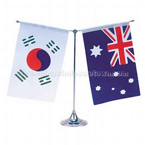 Metal Table Flag