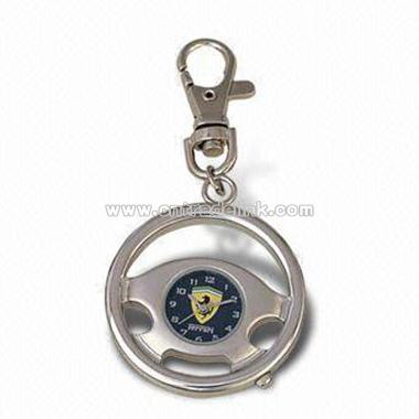 Metal Watch with Keychain